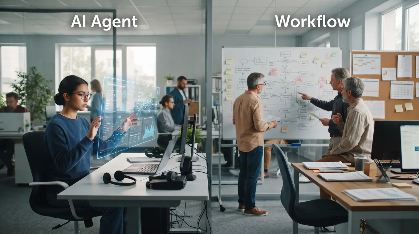 ai agent vs workflow